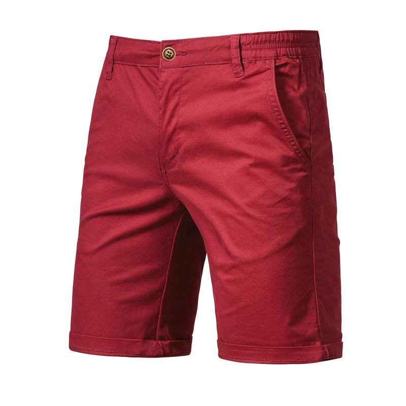 Shorts Chino Élastiques Homme en Coton avec Taille Ajustable 6