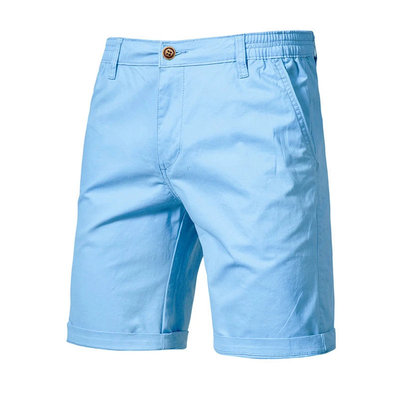 Shorts Chino Élastiques Homme en Coton avec Taille Ajustable 8