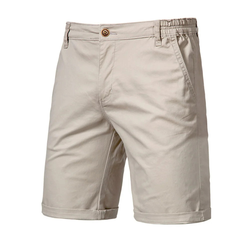 Shorts Chino Élastiques Homme en Coton avec Taille Ajustable 9