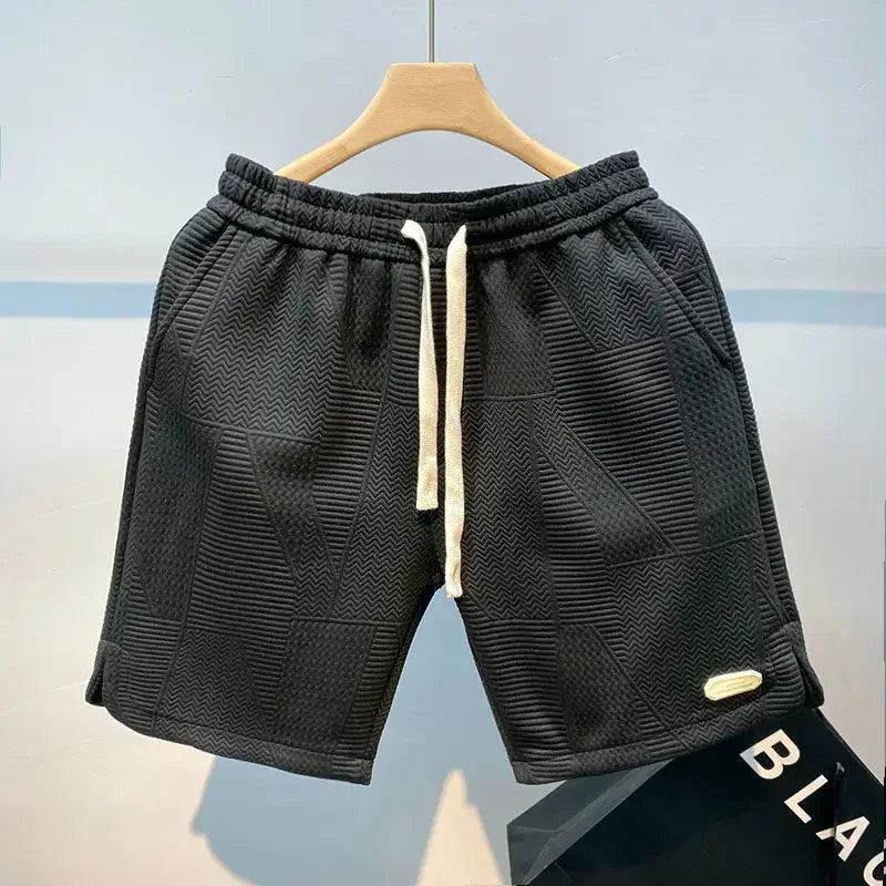 Shorts de sport homme décontractés en tissu léger à motif vague 2