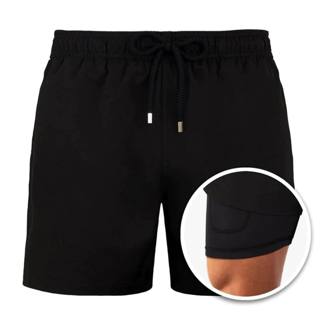 Shorts décontractés en coton pour homme avec doublure intérieure 5