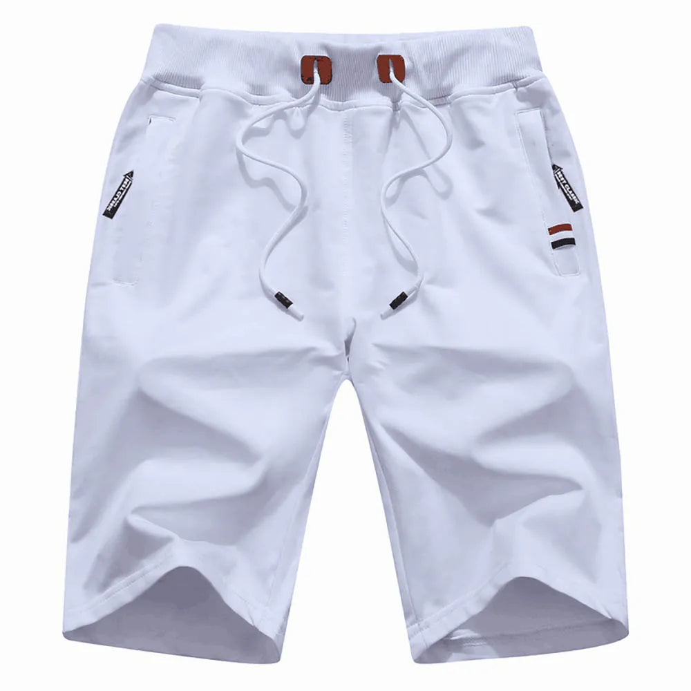 Shorts décontractés en coton pour homme avec poches zippées 5