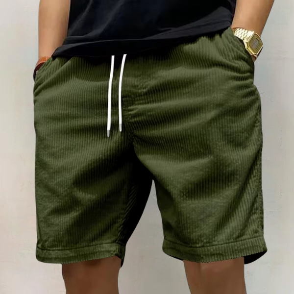 Shorts décontractés en coton pour homme avec taille élastique 2