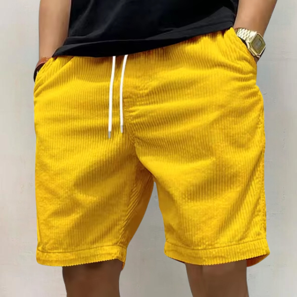Shorts décontractés en coton pour homme avec taille élastique 4