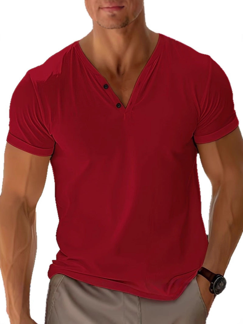 T-Shirt Oversize Homme en Coton à Manches Courtes Décontracté 8