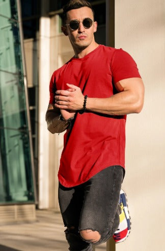 T-shirt de sport homme ajusté en tissu respirant 12