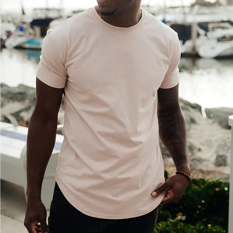 T-shirt de sport homme ajusté en tissu respirant 8