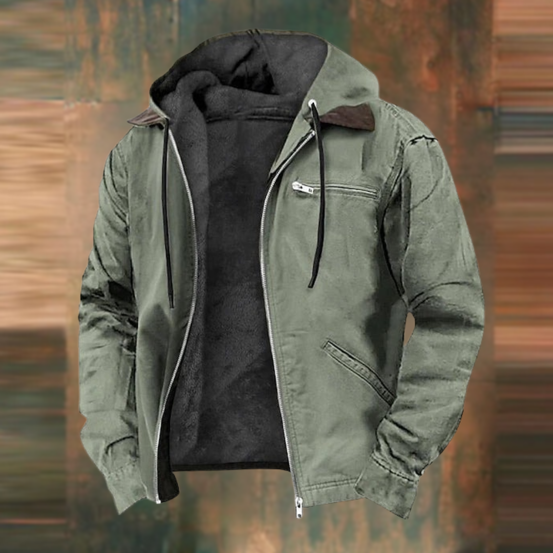 Veste à capuche homme en coton élégante et fonctionnelle 7