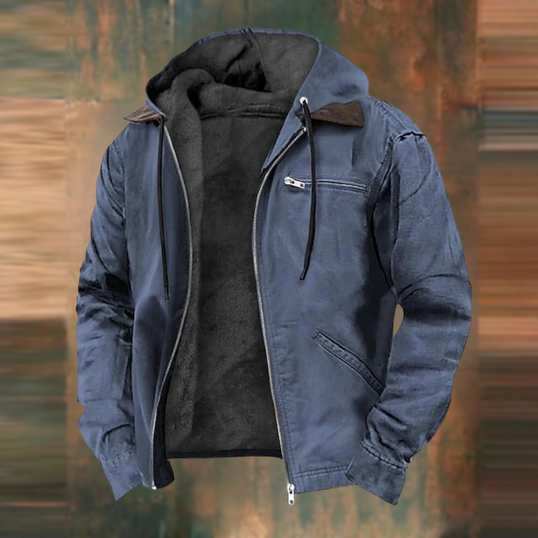 Veste à capuche homme en coton élégante et fonctionnelle 8