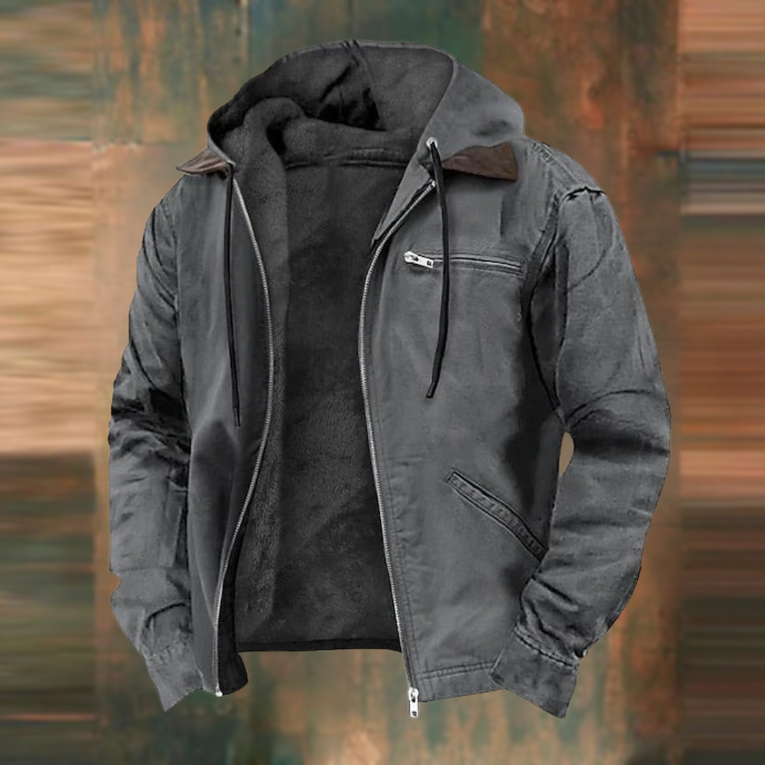 Veste à capuche homme en coton élégante et fonctionnelle 9