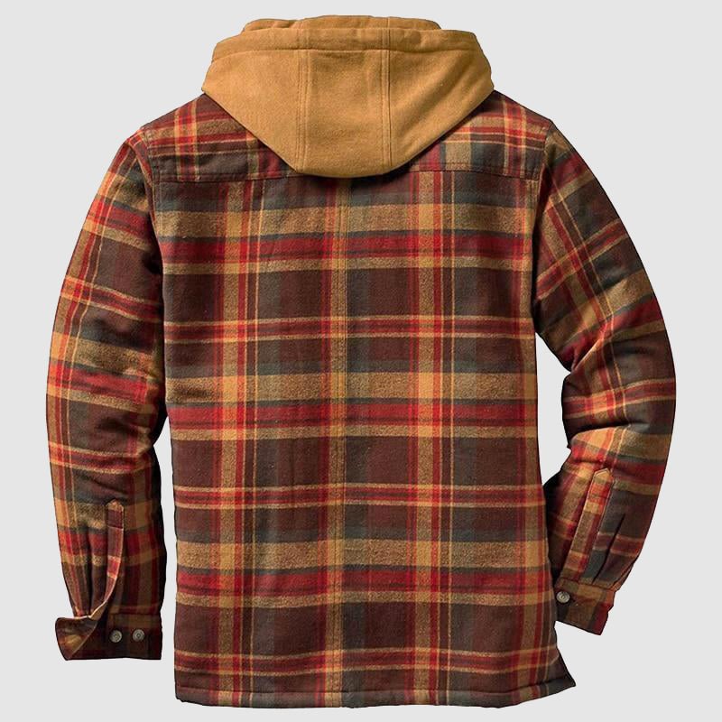 Veste à capuche longue pour homme en tissu moderne 2