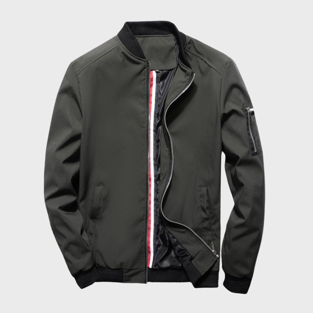 Veste bomber homme légère en polyester avec poches zippées 3