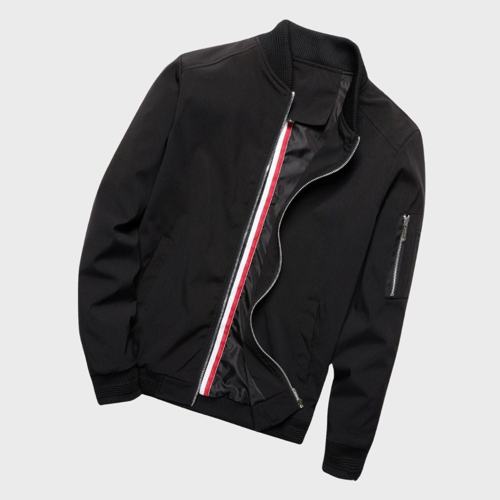 Veste bomber homme légère en polyester avec poches zippées 7