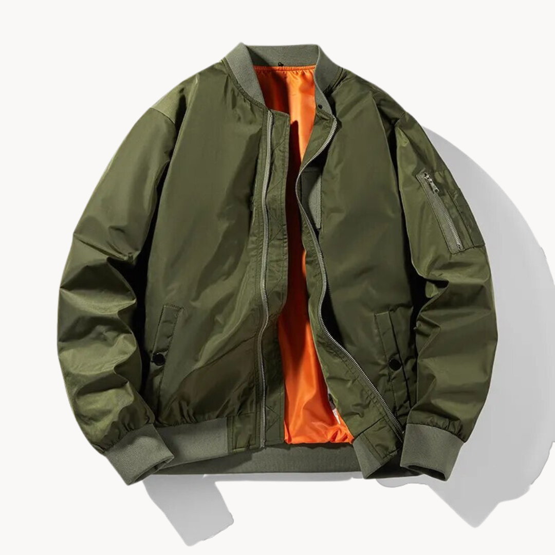 Veste bomber homme moderne en tissu technique résistant à l'eau 4