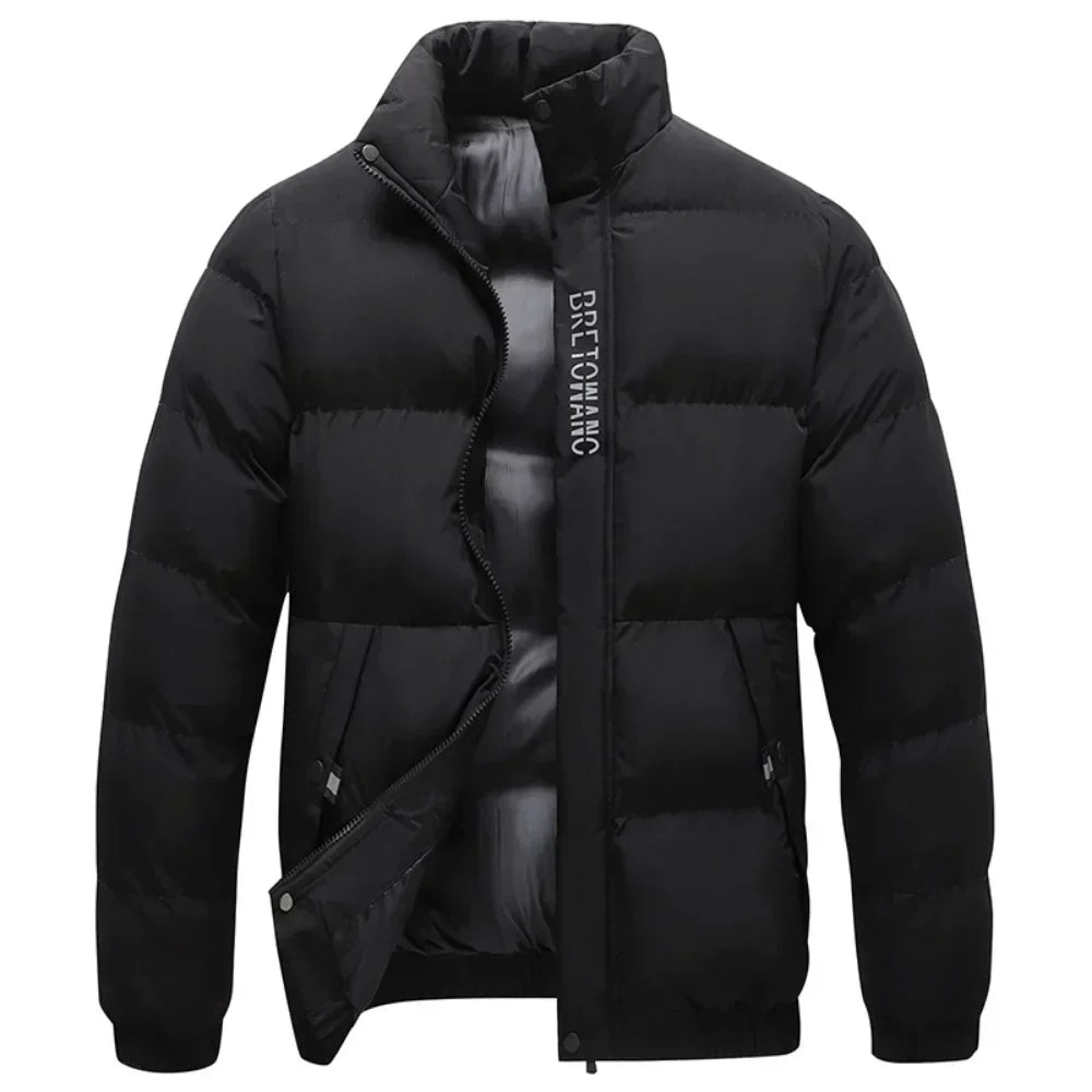 Veste d'hiver homme en tissu résistant avec col ajusté 2
