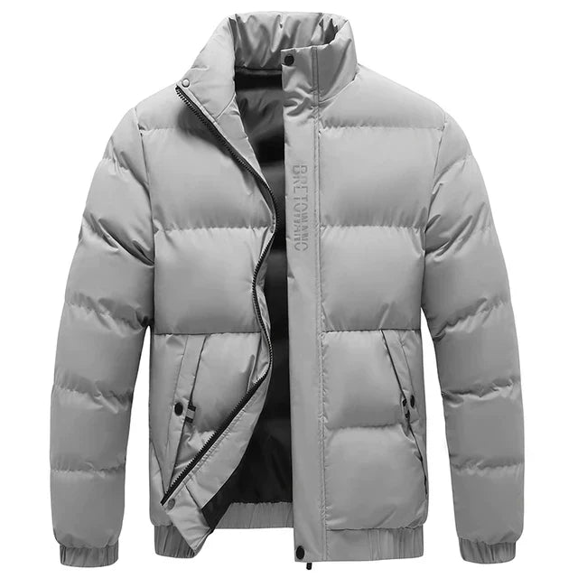 Veste d'hiver homme en tissu résistant avec col ajusté 3