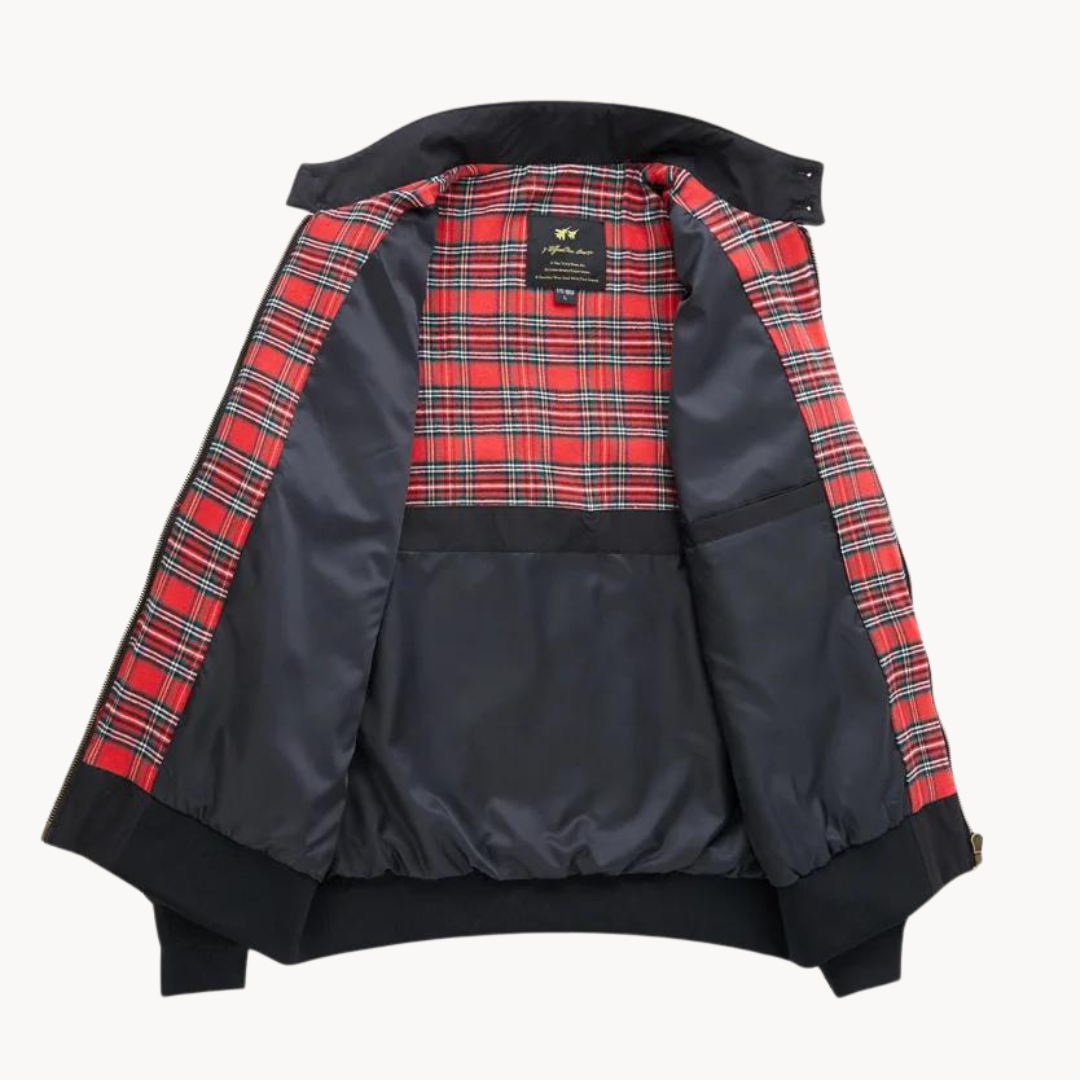 Veste en coton homme traditionnelle avec doublure tartan 4