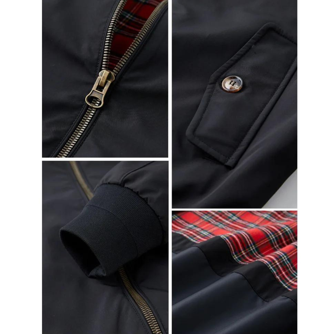 Veste en coton homme traditionnelle avec doublure tartan 6