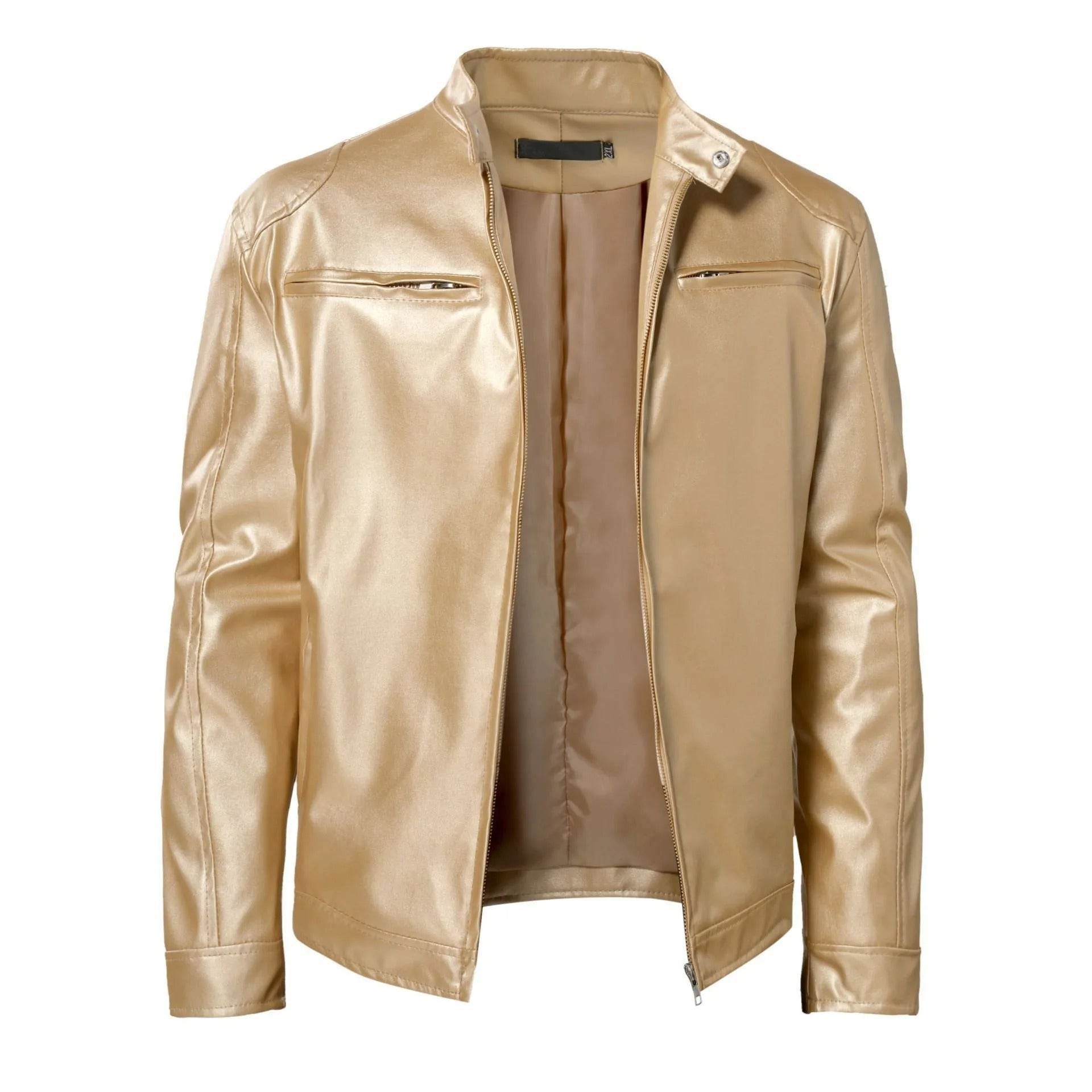 Veste en cuir homme élégante et chaude pour l'hiver 9