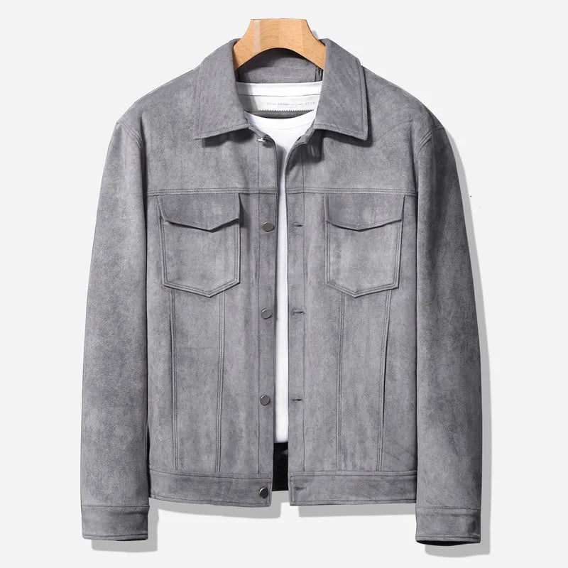 Veste en daim homme décontractée élégante et confortable 3