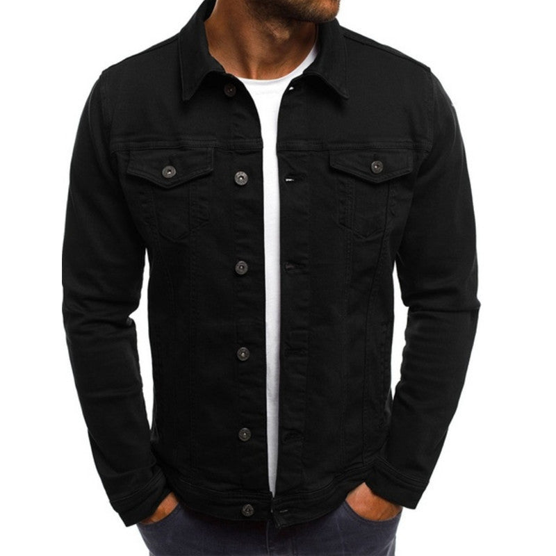 Veste en denim décontractée pour homme 11
