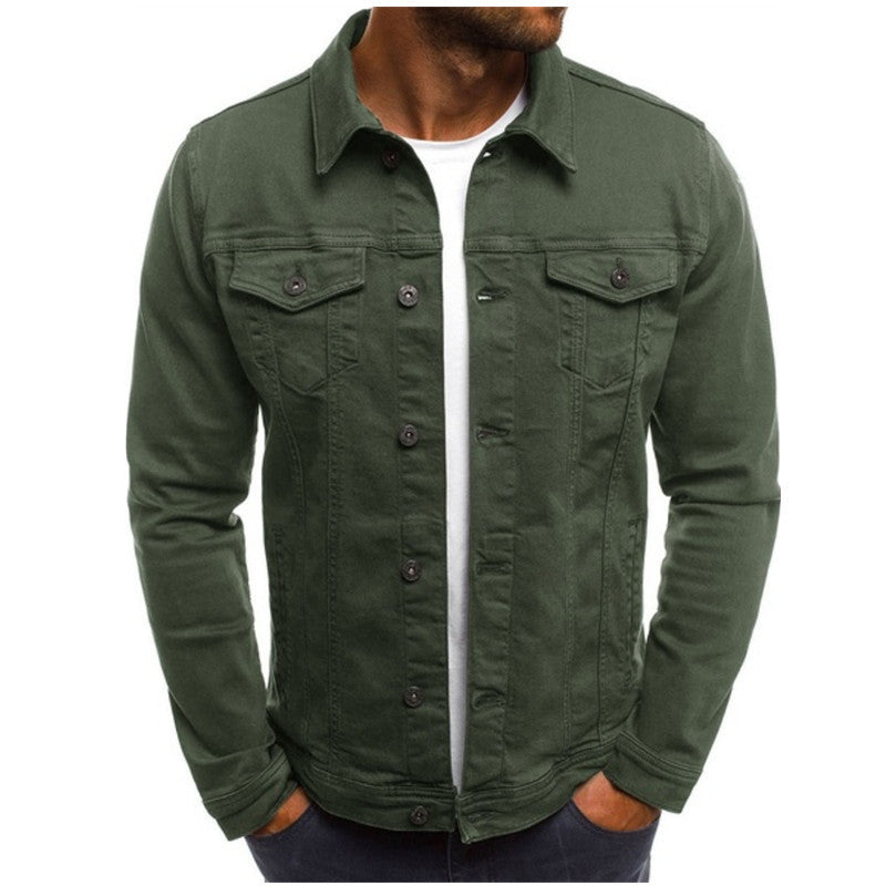 Veste en denim décontractée pour homme 7