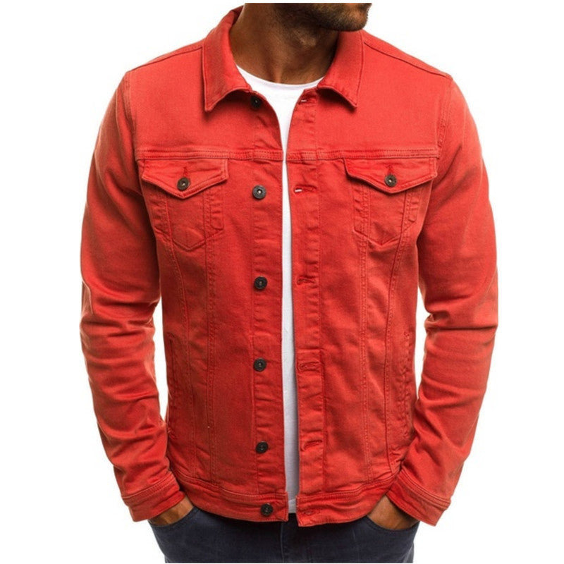 Veste en denim décontractée pour homme 8