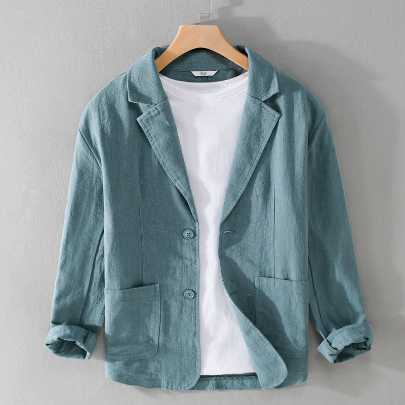Veste en lin homme décontractée pour un style élégant 4