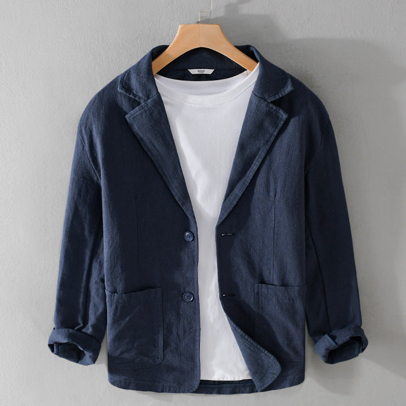 Veste en lin homme décontractée pour un style élégant 5
