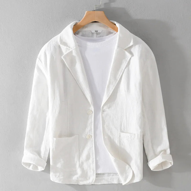 Veste en lin homme décontractée pour un style élégant 7
