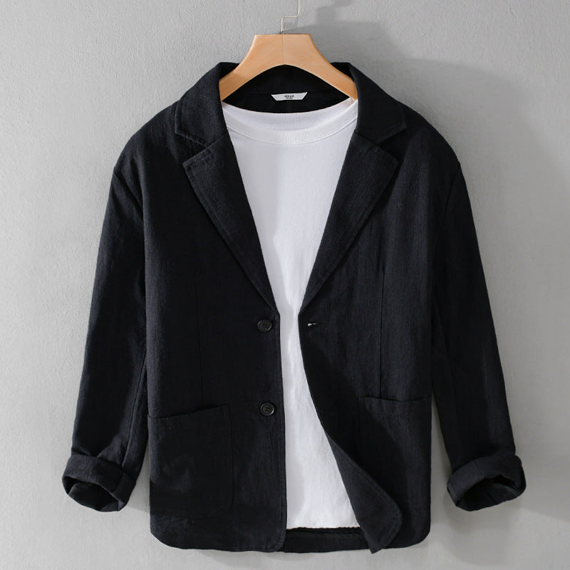 Veste en lin homme décontractée pour un style élégant 9