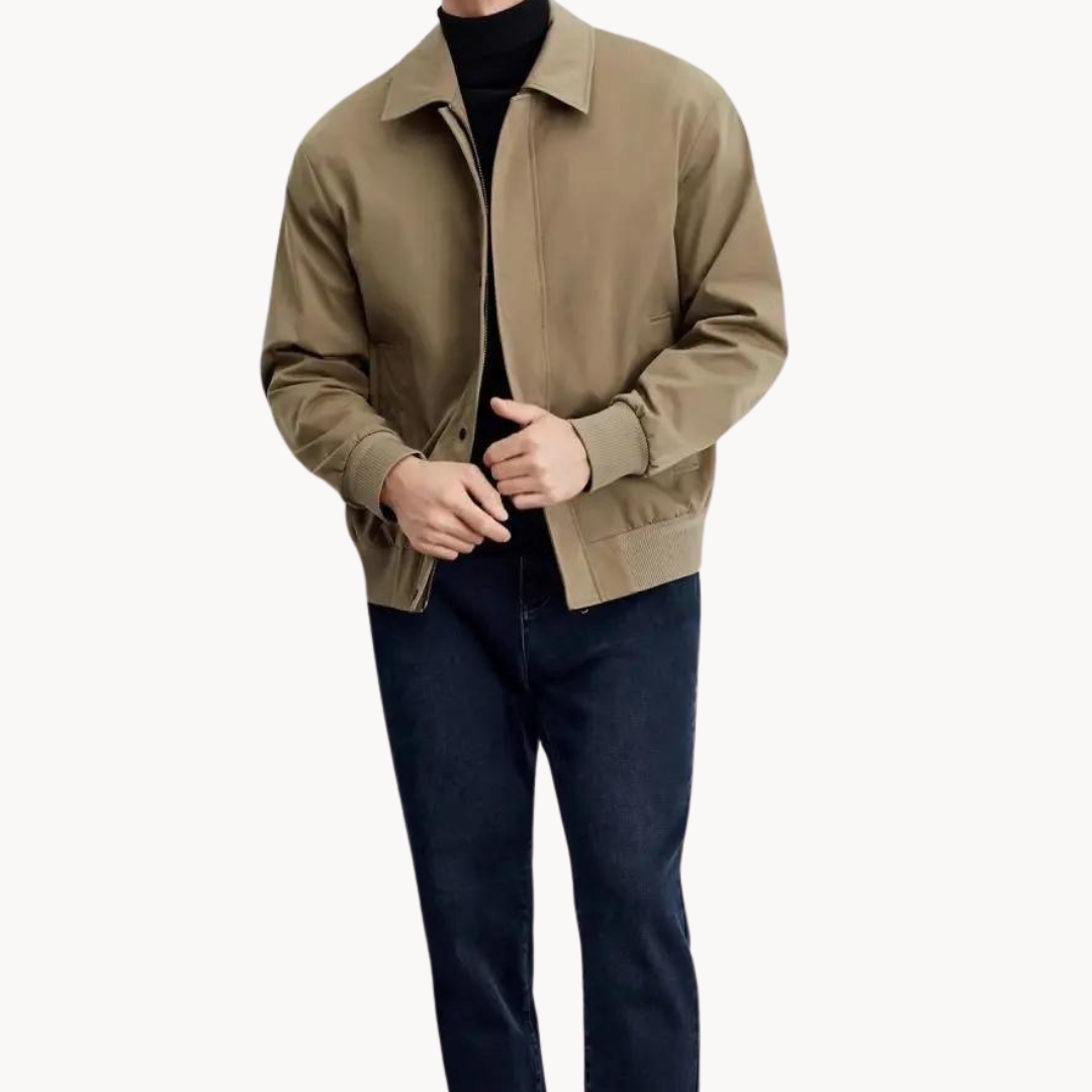 Veste en toile homme ajustée en polyester 4