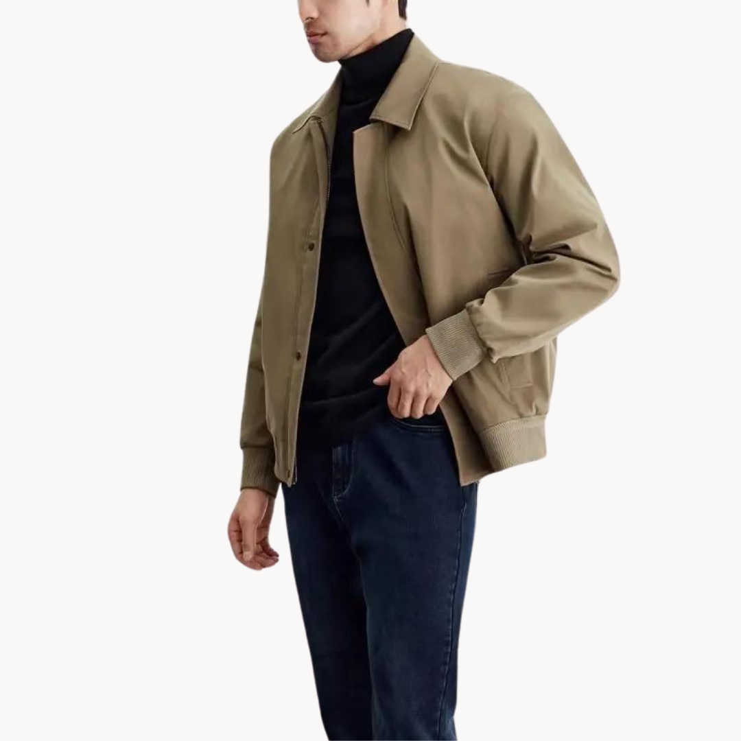 Veste en toile homme ajustée en polyester 7