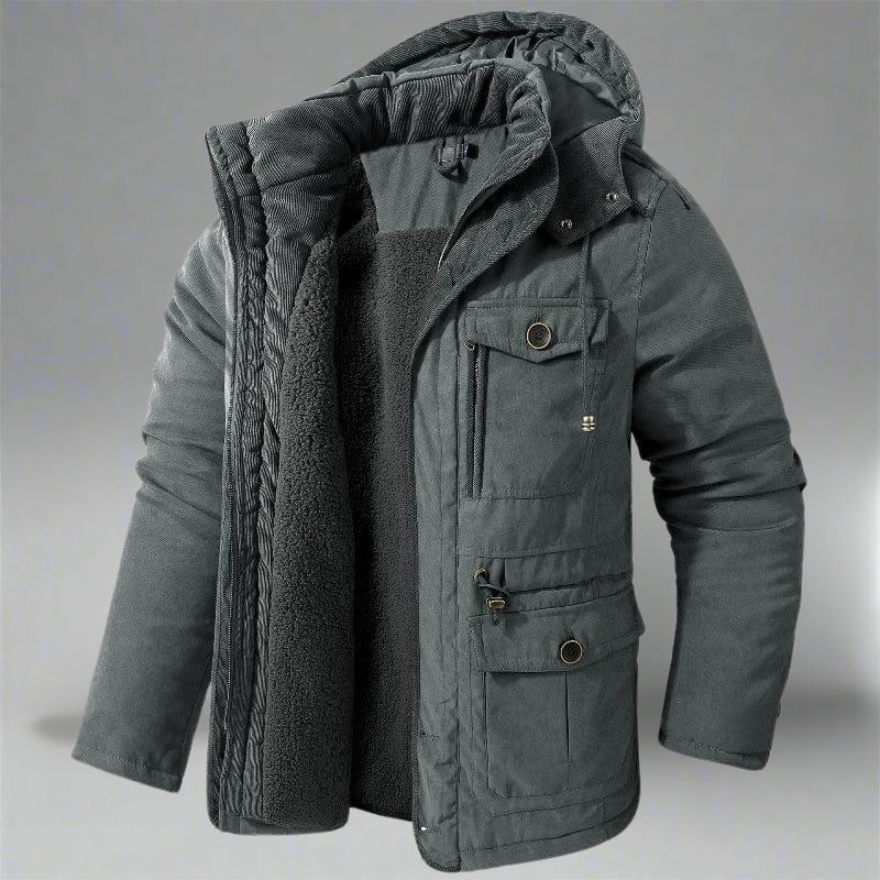 Veste isolante homme en tissu résistant pour extérieur 3