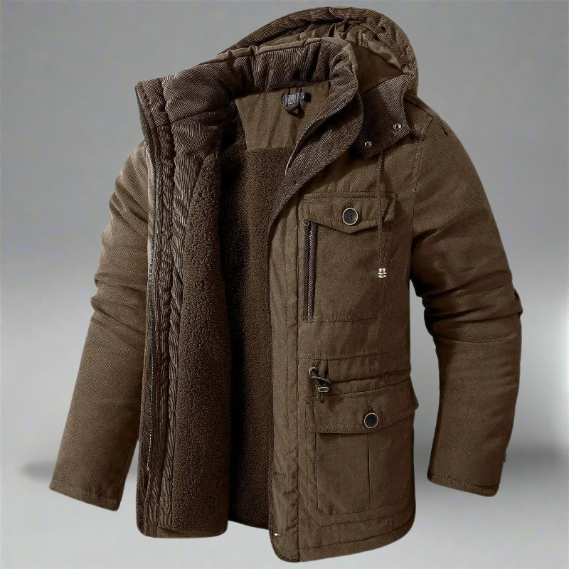 Veste isolante homme en tissu résistant pour extérieur 4