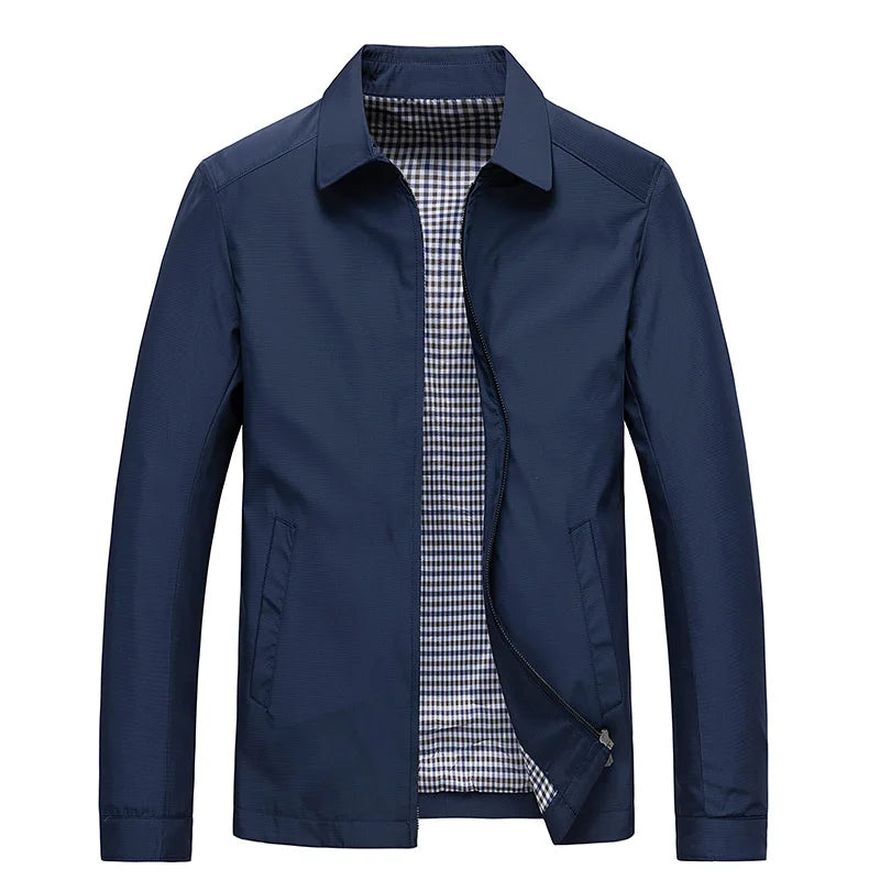 Veste légère en coton-polyester pour homme élégante 4