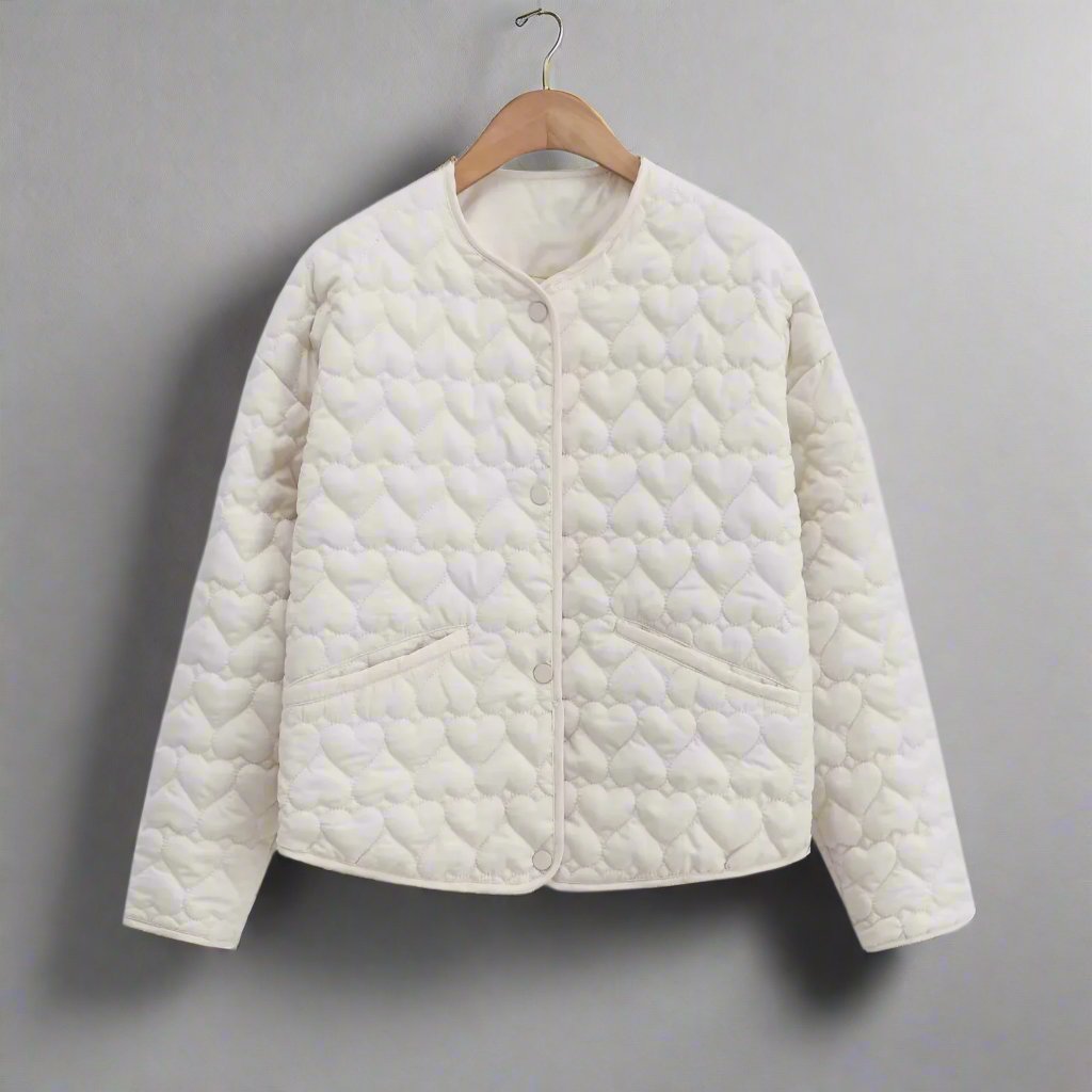 Veste matelassée femme avec détail en cœur 3