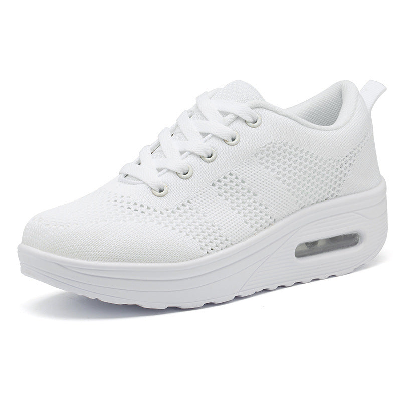 Baskets de sport orthopédiques blanches femme avec semelle à air 1