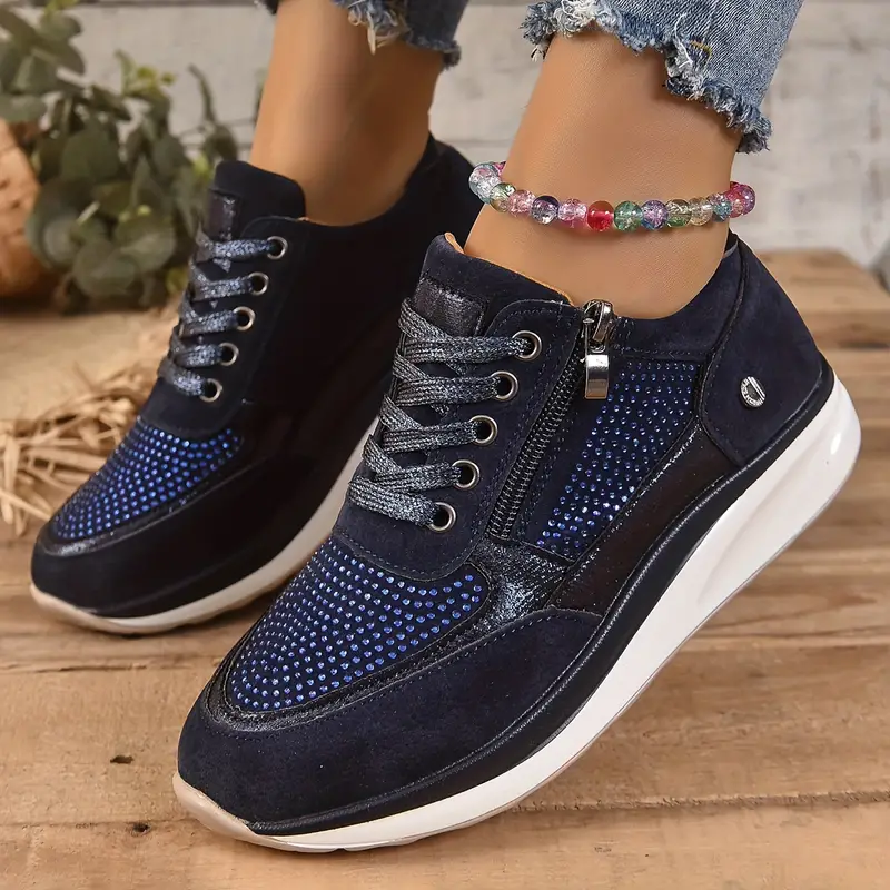 Baskets orthopédiques élégantes en polyester pour femme 1