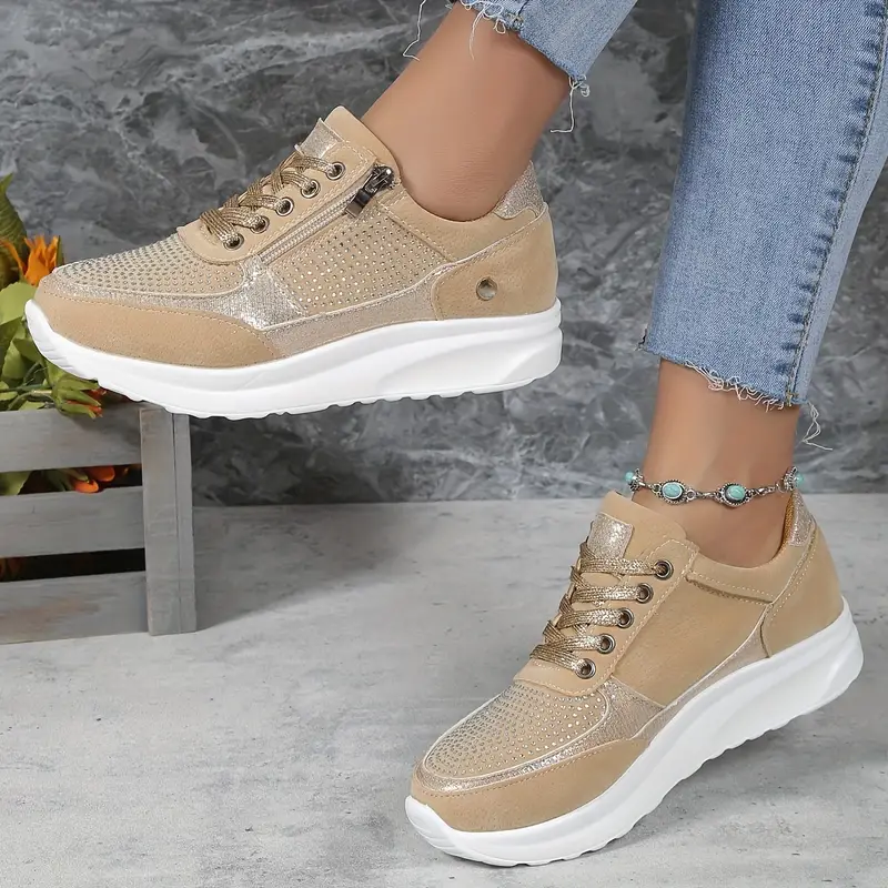 Baskets orthopédiques élégantes en polyester pour femme 2