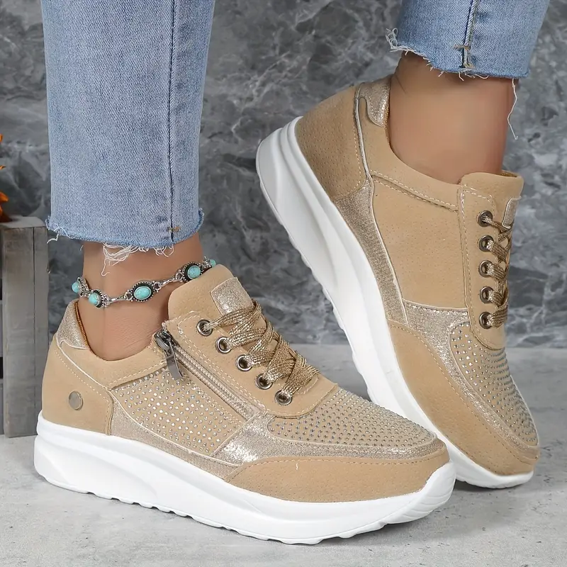 Baskets orthopédiques élégantes en polyester pour femme 3