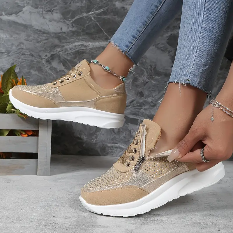 Baskets orthopédiques élégantes en polyester pour femme 4