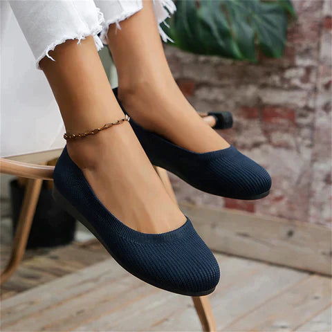 Chaussures à enfiler pour femme en tricot respirant 2