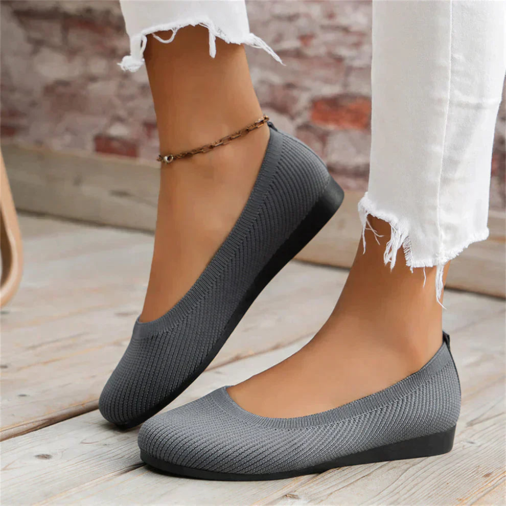 Chaussures à enfiler pour femme en tricot respirant 3