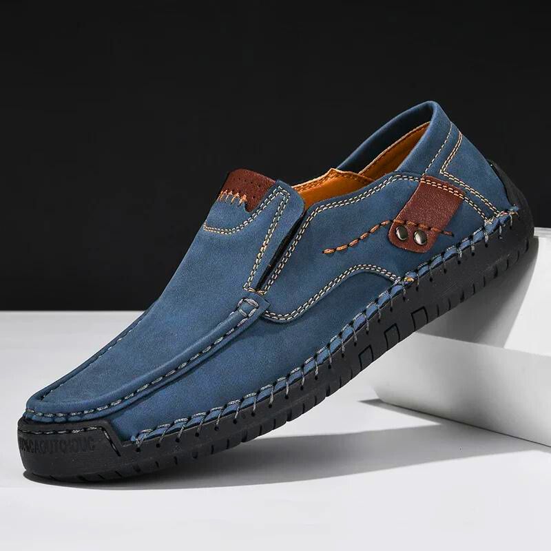 Chaussures orthopédiques slip-on pour homme en cuir synthétique 2