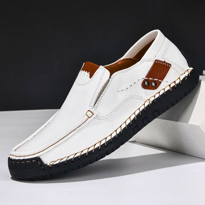 Chaussures orthopédiques slip-on pour homme en cuir synthétique 4