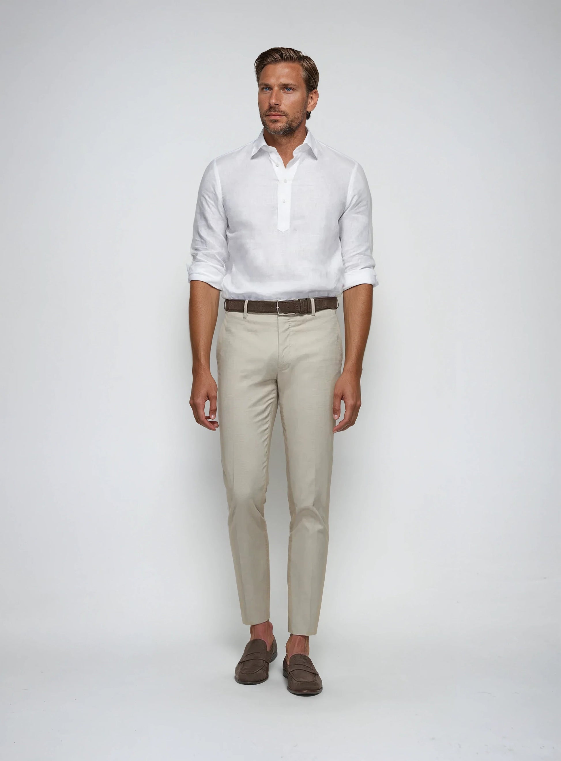 Chemise Blanche Homme Lin 3