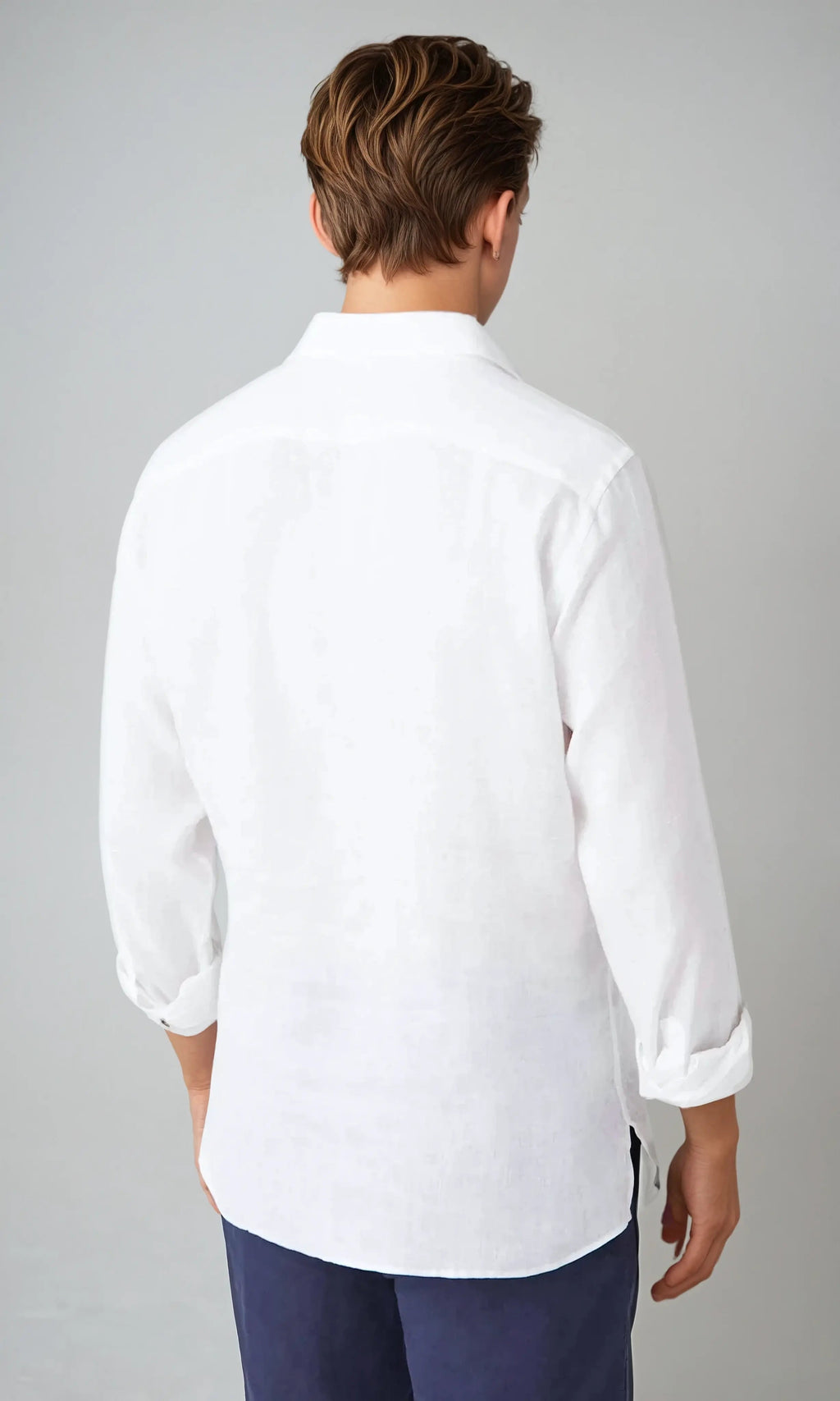 Chemise Blanche Homme Lin 6