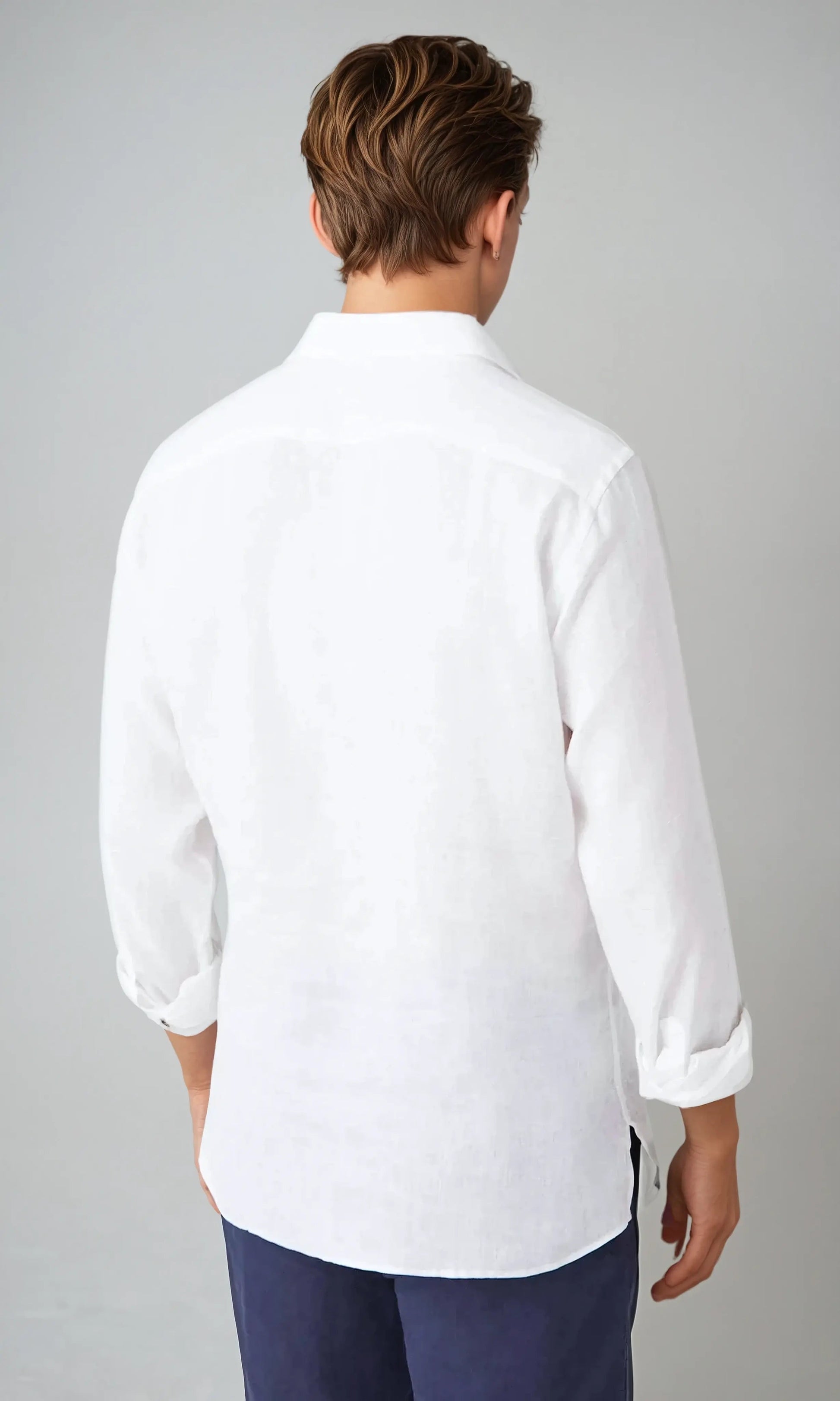 Chemise Blanche Homme Lin 6