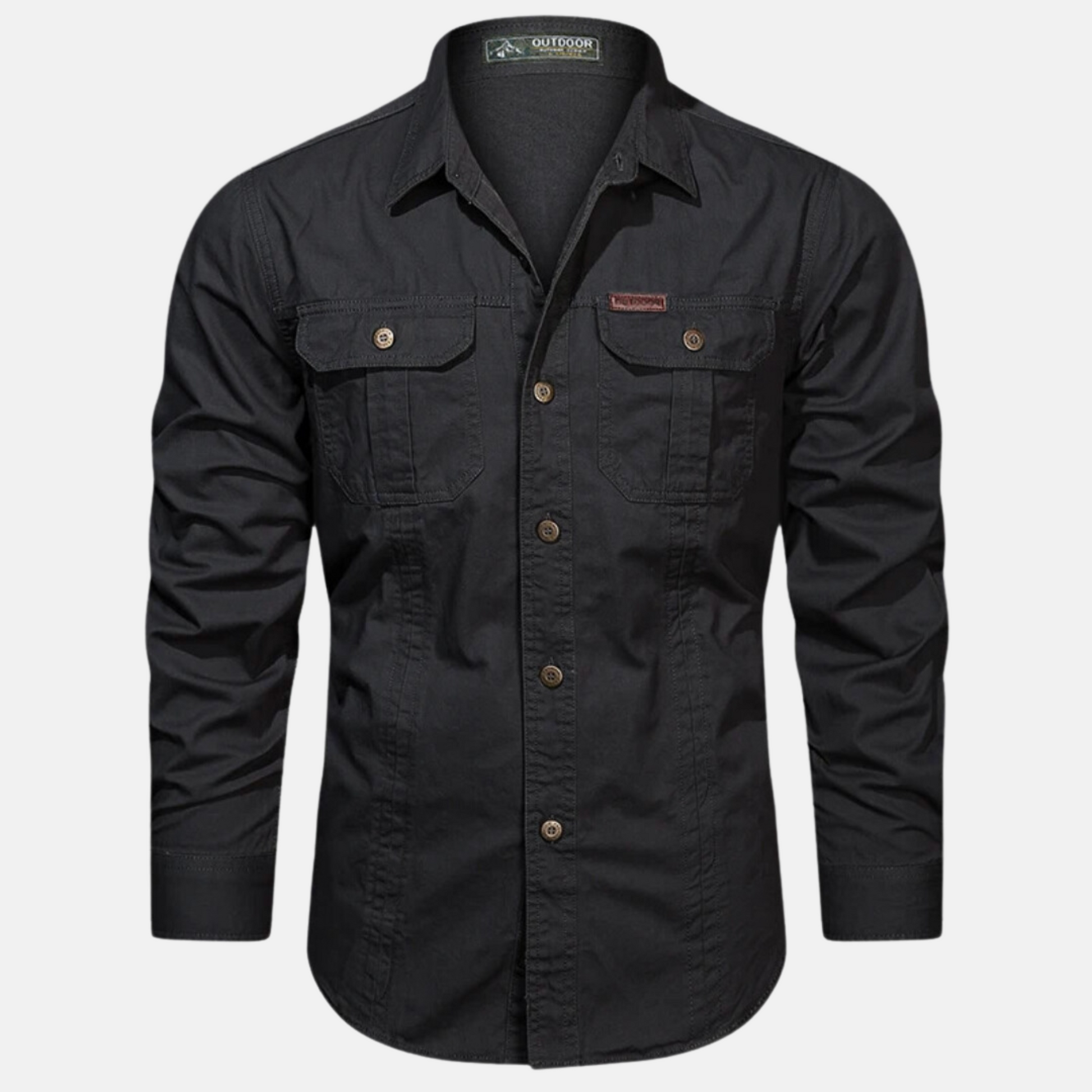 Chemise cargo homme en tissu premium moderne avec poches 2